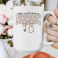 Labor And Delivery Nurse Stethoscope Coquette Bow Graduation Graphic Print Coffee Mug