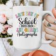 Last Day Autographs 1st Grade Graduation Boys Girls Groovy Graphic Print Coffee Mug