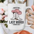 This Is My Last Rodeo Senior 2026 Cowgirl Graduation Graphic Print Coffee Mug