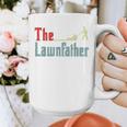 Lawn Mowing Lawnfather Dad Lawn Mower Gardening Graphic Print Coffee Mug