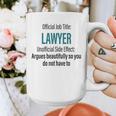 Lawyer Definition Quote Attorney Student Graduation Graphic Print Coffee Mug