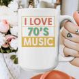 I Love 70's Music Retro Style Nostalgia Vibe 1970 70's Party Graphic Print Coffee Mug