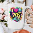 I Love The 70s Retro Cassette Roller Vinyl Nostalgia Vibes Premium Tri-Blend Graphic Print Coffee Mug