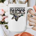 Mallard Duck Hunting Camo Easily Distracted Duck Dad Graphic Print Coffee Mug