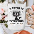 Masters Mastered It Graduate Master Degree Graduation Graphic Print Coffee Mug