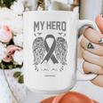 Melanoma Skin Cancer Hero Angel Memory Support Family Graphic Print Coffee Mug