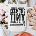 New Dad Est Keep Tiny Human Alive First Time Father's Day Graphic Print Coffee Mug New Dad Est Keep Tiny Human Alive First Time Father's Day Graphic Print Coffee Mug
