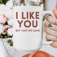 I Like You But Got No Game Introvert Minimalist Joke Graphic Print Coffee Mug