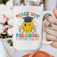 Peace Out Preschool Graduation Last Day Teachers Boys Girls Graphic Print Coffee Mug