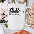 PhD In Progress Graduation Progress Bar Shirt Graphic Print Coffee Mug