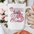Pink Coquette Bow Senior 2025 Back To School Graduation Girl Graphic Print Coffee Mug