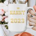 Proud Nanny Of Two 2023 Graduate Class 2023 Graduation Graphic Print Coffee Mug