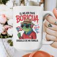 Puerto Rican Dad Idea For Men & Papá Boricua Coqui Frog Graphic Print Coffee Mug