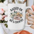 Raised On 90's Country Music Lover Nostalgia Retro Vibe Graphic Print Coffee Mug