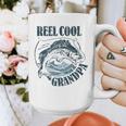 Reel Cool Grandpa Fishing Dad Father's Day Fisherman Graphic Print Coffee Mug