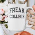 Retro Anti Social FREAK COLLEGE Introvert Stay Away From Me Graphic Print Coffee Mug