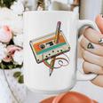 Retro Cassette Tape & Pencil Rewind Nostalgia Party 80s 90s Graphic Print Coffee Mug