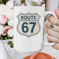Retro Route 67 Highway Sign Vintage Road Nostalgia Premium Tri-Blend Graphic Print Coffee Mug Retro Route 67 Highway Sign Vintage Road Nostalgia Premium Tri-Blend Graphic Print Coffee Mug
