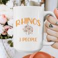 I Like Rhinos And Maybe 3 People Introvert Animal Graphic Print Coffee Mug