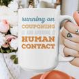 Running On Couponing Social Introvert Humor Vintage Graphic Print Coffee Mug Running On Couponing Social Introvert Humor Vintage Graphic Print Coffee Mug
