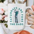 Saturdays For Dads Golfer Father's Day Graphic Print Coffee Mug
