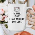 I Came I Saw I Had Anxiety So I Left Introvert Tee Graphic Print Coffee Mug