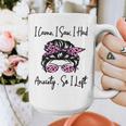 I Came I Saw I Had Anxiety So I Left Messy Bun Introvert Graphic Print Coffee Mug I Came I Saw I Had Anxiety So I Left Messy Bun Introvert Graphic Print Coffee Mug