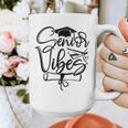 That Says Senior Vibes Graduation Diploma School Spirit Graphic Print Coffee Mug