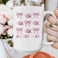 Senior 2025 Coquette Pink Bow Class Of 2025 Graduation Girls Graphic Print Coffee Mug