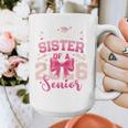 Senior 2026 Class Of 26 Coquette Pink Bow Graduation Sister Graphic Print Coffee Mug