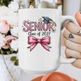Senior Class Of 2027 Coquette Pink Bow Graduation 2027 Girls Graphic Print Coffee Mug