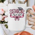 Senior Class Of 2027 Coquette Pink Bow Graduation 2027 Women Graphic Print Coffee Mug