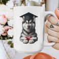Siberian Husky Dog Graduation Cap Training School Graduate Men Women Kids Graphic Print Coffee Mug
