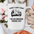 Sorry I Can't Go I'm An Indoor Cat Introvert Saying Graphic Print Coffee Mug