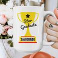Star Graduate Second Grade Graduation Trophy Cup Graphic Print Coffee Mug