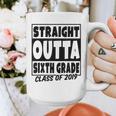 Straight Outta Sixth Grade Class Of 2019 Graduation Graphic Print Coffee Mug