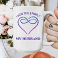 Suicide Prevention Shirt Teal & Purple In Memory Of Husband Graphic Print Coffee Mug