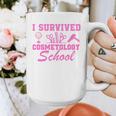 I Survived Cosmetology School Graduation Cosmetology Grad Graphic Print Coffee Mug