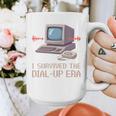 I Survived The Dial-Up Era Retro 90s Nostalgia Premium Tri-Blend Graphic Print Coffee Mug