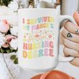 i Survived My Fiance's Nursing Degree Graduation Groovy Premium Graphic Print Coffee Mug