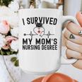 I Survived My Mom's Nursing Degree Nursing School Graduation Graphic Print Coffee Mug