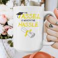 Tassel Worth The Hassle 2018 Graduation Quote Ylw Graphic Print Coffee Mug