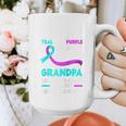 Teal & Purple In Memory Of My Grandpa Suicide Prevention Raglan Baseball Tee Graphic Print Coffee Mug