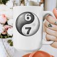 Vintage 6 7 Sketch Yin Yang Namaste Six Seven Nostalgia Graphic Print Coffee Mug