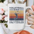 Volleyball Dad Like A Normal Dad Only Cooler Vintage Graphic Print Coffee Mug