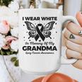 I Wear In Memory Of My Grandma Butterfly Lung Cancer Graphic Print Coffee Mug