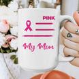 I Wear Pink In Memory Of My Mom Breast Cancer Awareness Premium Tri-Blend Graphic Print Coffee Mug