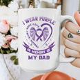 I Wear Purple In Memory Of My Dad Alzheimers Awareness Heart Graphic Print Coffee Mug I Wear Purple In Memory Of My Dad Alzheimers Awareness Heart Graphic Print Coffee Mug