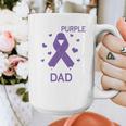 I Wear Purple In Memory Of Dad Pancreatic Cancer Awareness Graphic Print Coffee Mug