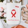 I Wear Red In Memory Of My Mom Heart Disease Awareness Month Graphic Print Coffee Mug I Wear Red In Memory Of My Mom Heart Disease Awareness Month Graphic Print Coffee Mug